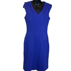 M.M. Lafleur New York womens dress purple blue 8 officer chic professional
